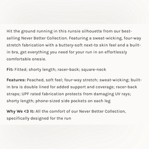 New FP Movement Never Better Runsie Sleeveless Bodysuit M - Picture 13 of 13